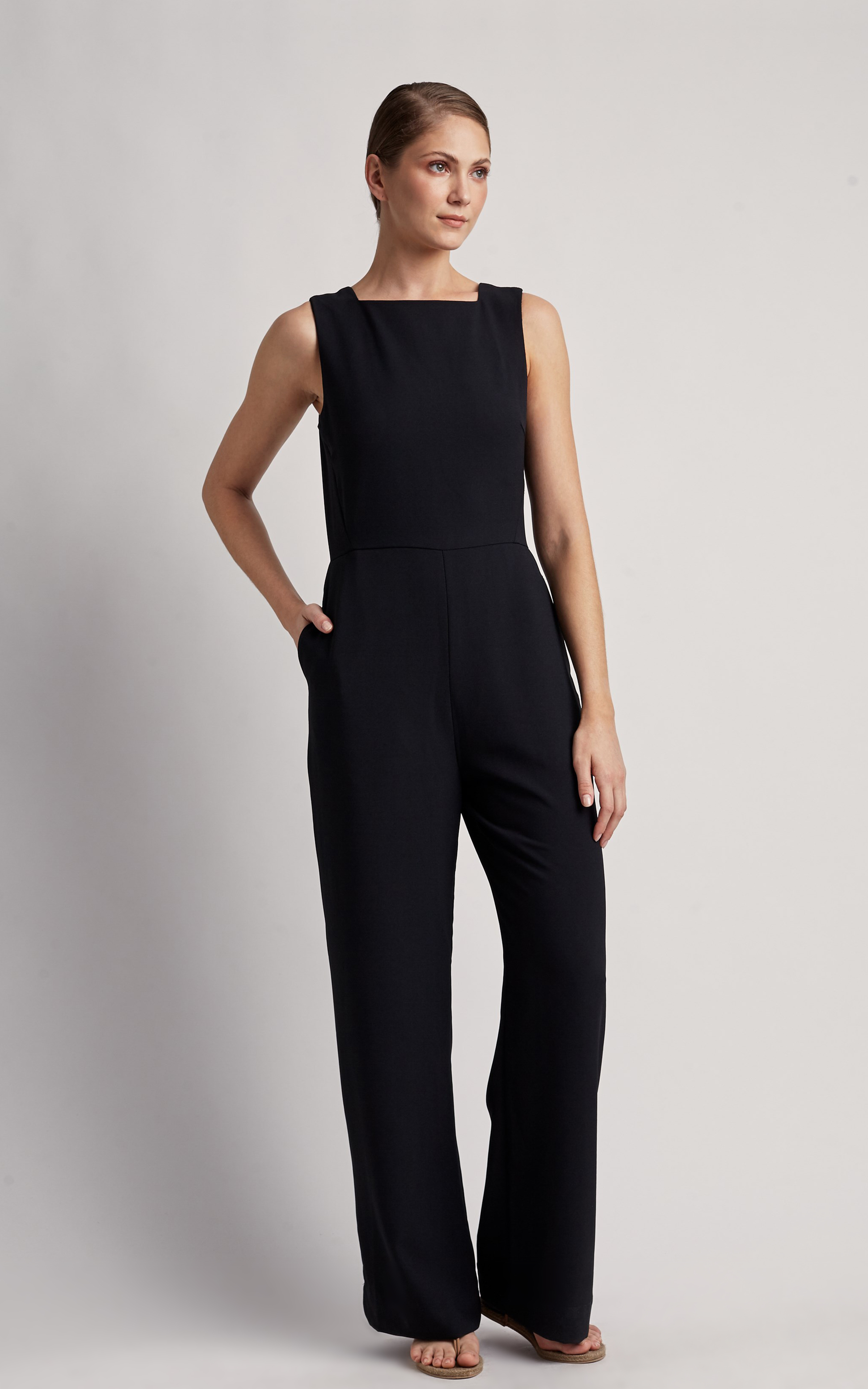 Black Square Neckline Jumpsuit Lenny Niemeyer Europe